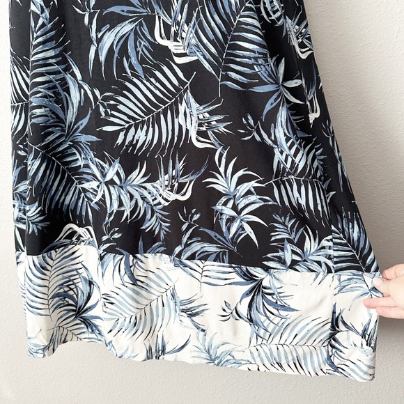 J. Jill Wearver Collection Tropical‎ Palm Leaf Short Sleeve Pullover Dress XL - Picture 3 of 8